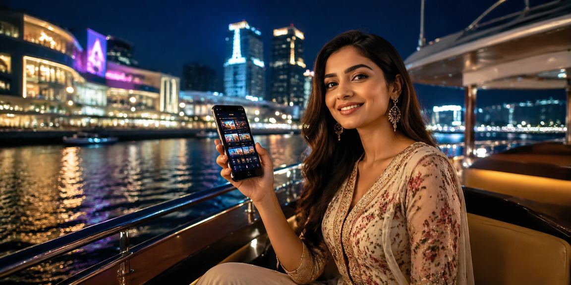 VIP customer enjoying casino games on mobile smart tablet